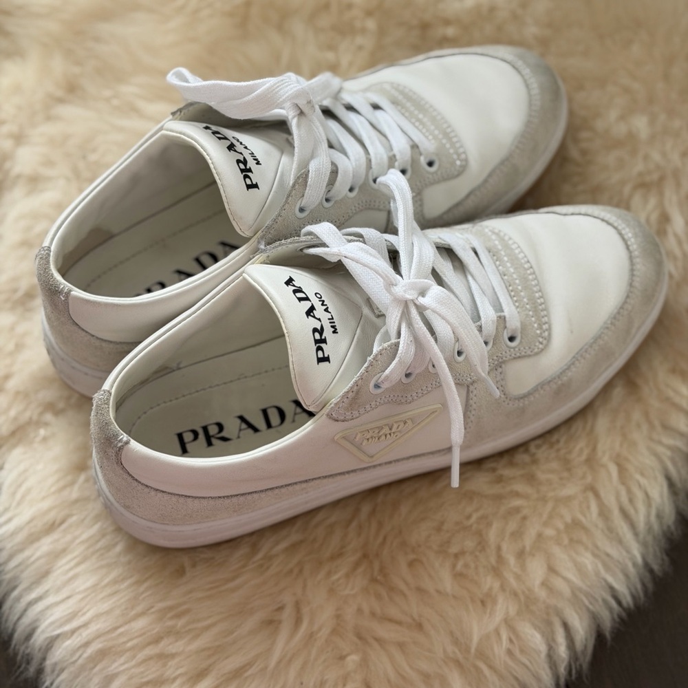 Prada leather sneakers (fits big) - Picture 6 of 11